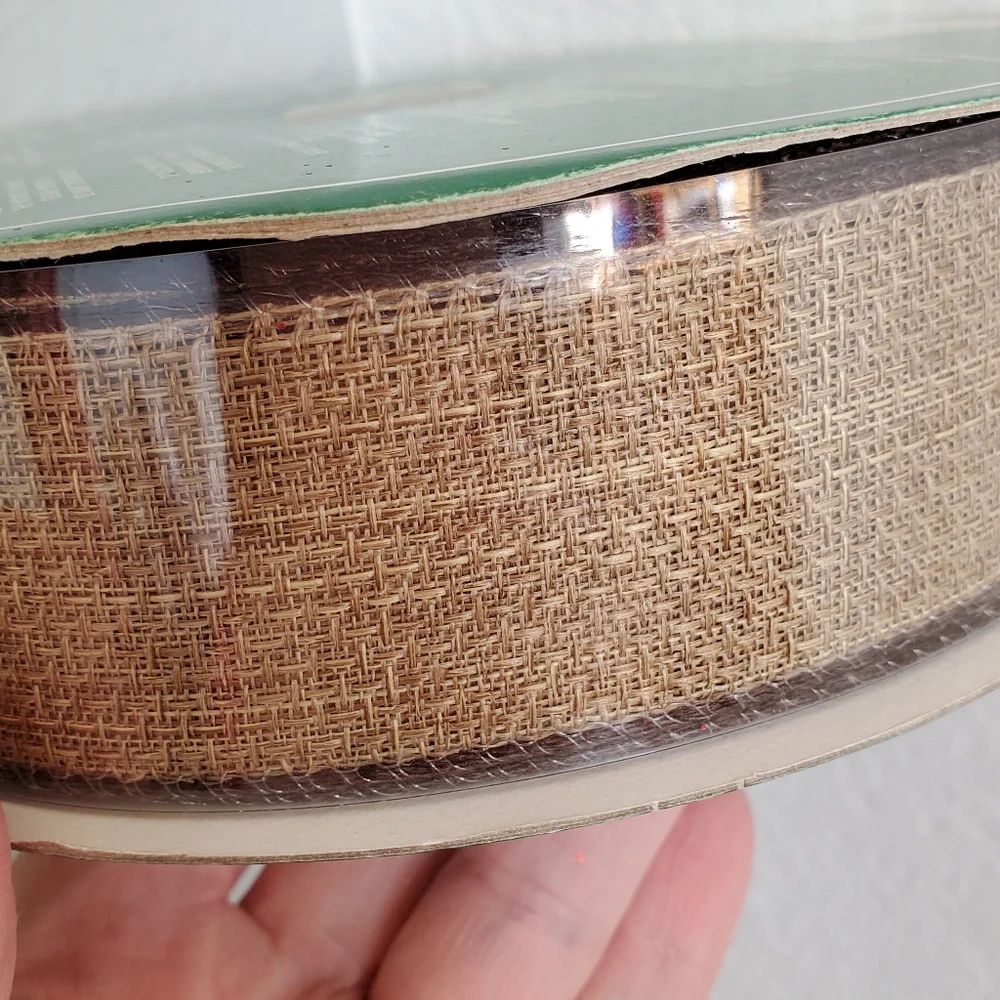 Kirkland New Spool Ribbon Tan Brown Wired Ribbon, 50 Yard Spool Premium Costco